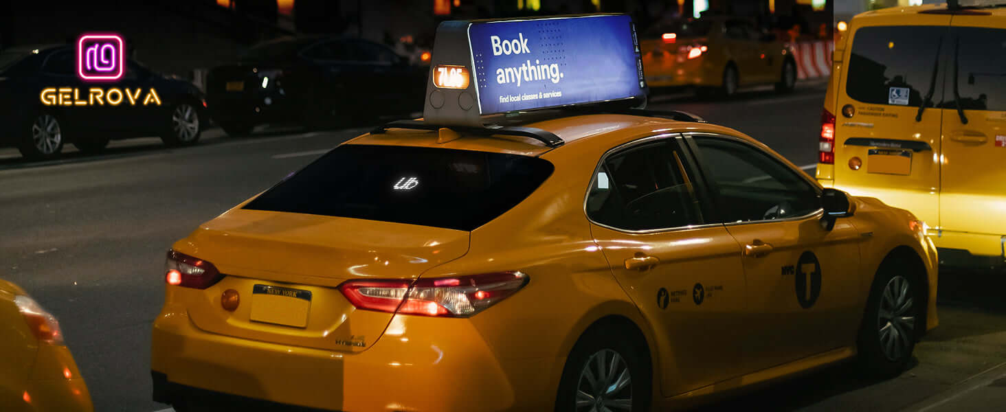 car led sign round