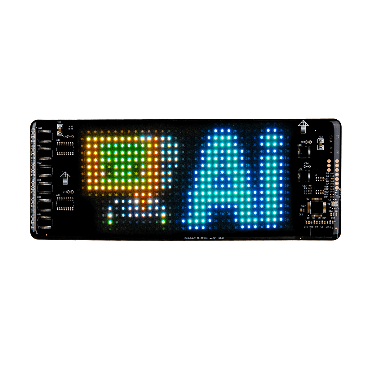 Gelrova Car LED Display showing colorful customizable visuals and messages, perfect for personalizing your vehicle.
