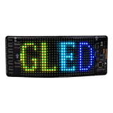 Flexible Car LED Display showing vibrant colored messages and animations for customizable vehicle personalization.
