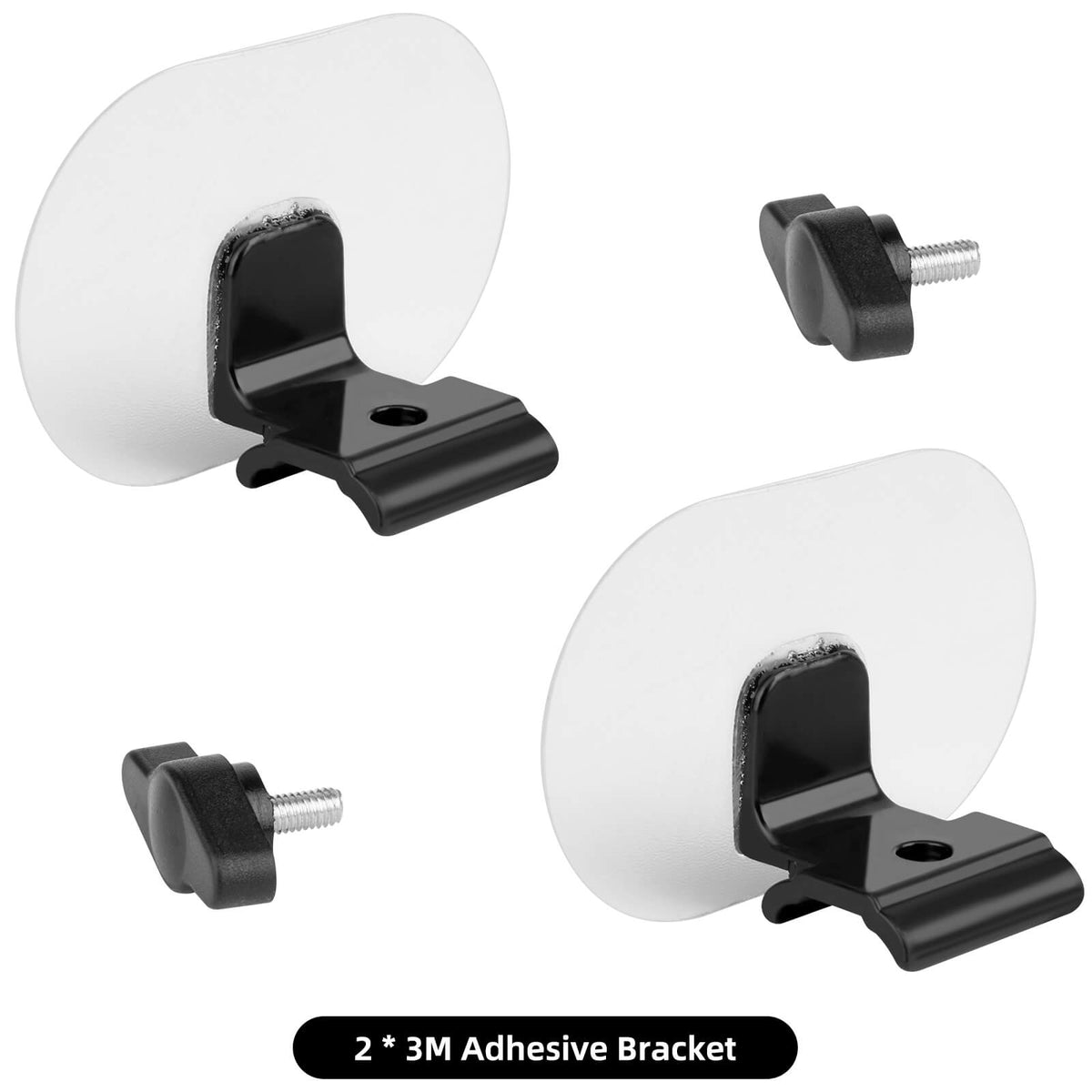 Replacement Adhesive Mounts for LED Car Sign, 2-pack of 3M adhesive brackets for secure installation.