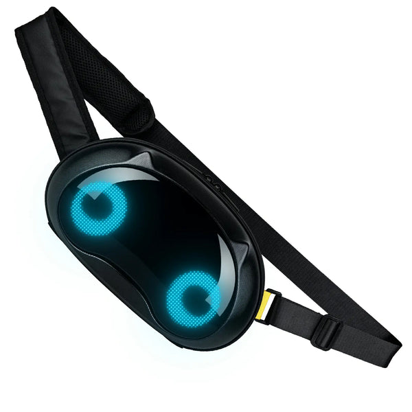 Gelrova LED Crossbody Bag with animated blue eyes, stylish and functional for everyday use.
