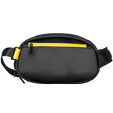 Gelrova LED Crossbody Bag in black with yellow accents, showcasing stylish design and functionality.