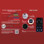 Gelrova Wireless Motorcycle Signal Sync Module installation instructions and app usage guide.