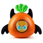 Gelrova Carrot LED Backpack for Kids with cute carrot design and LED screen displaying animated eyes