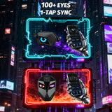 Gelrova LED Motorcycle Backpack Combo – Knight Backpack & Devil Eye Crossbody Bag with LED effects and synchronization features