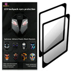 Gelrova Tempered Glass Screen Protector for Knight Series LED Motorcycle Backpack with LED protection display.