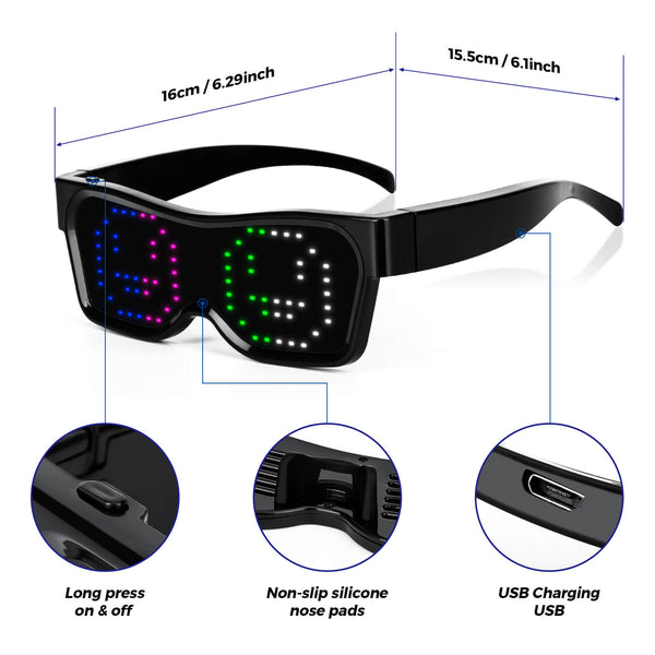 Gelrova 4-Color LED Glasses