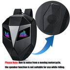 Gelrova LED Motorcycle Backpack - Knight Pro with Speaker 19" featuring programmable eyes and speaker function.