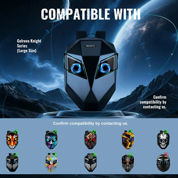 Gelrova Tempered Glass Screen Protector for Knight Series LED Motorcycle Backpack