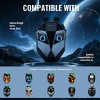 Gelrova Tempered Glass Screen Protector for Knight Series LED Motorcycle Backpack compatibility with various models.