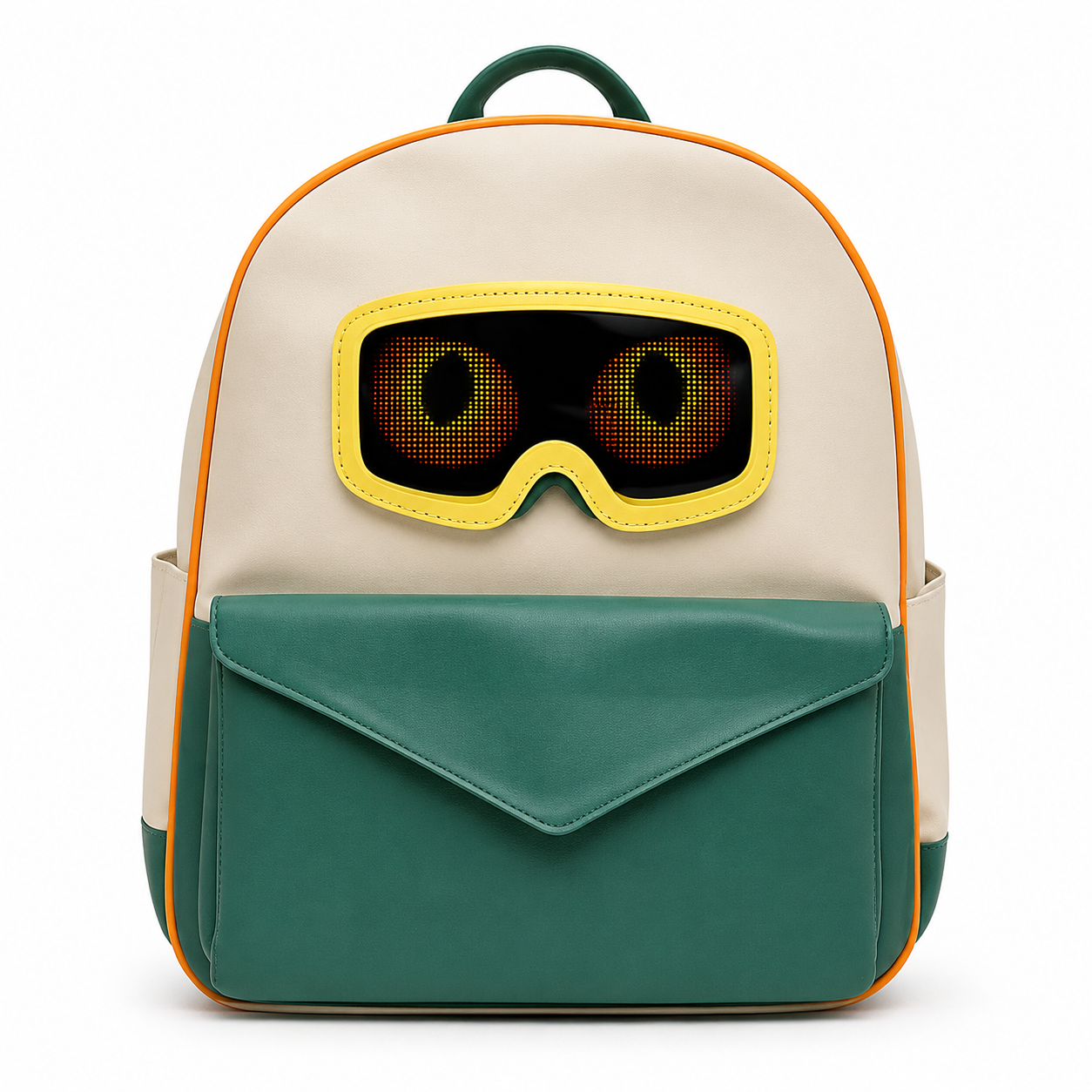 Gelrova Smart LED Display Backpack,T10, Loy APP Bluetooth Custom Text Image Animation LED Display Backpack, Splash Resistant PU Daypack for Adults & Kids,, DIY Customizable Pixel Animation Backpack via Loy APP Bluetooth