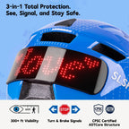 CPSC certified kids LED bike helmet offering 3-in-1 total protection, 300+ feet nighttime visibility, and ASTCore impact structure.
