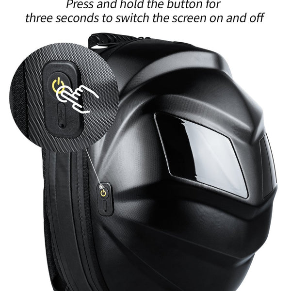 Gelrova Black Knight LED Motorcycle Backpack - 19inch - Gelrova