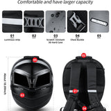 Gelrova Black Knight LED Motorcycle Backpack - 19inch - Gelrova