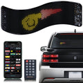 Gelrova Car Window LED Display Car Star 6 Series with flexible panel, app control, and remote control.