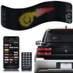 Gelrova Car Window LED Display Car Star 6 Series with flexible panel, app control, and remote control.