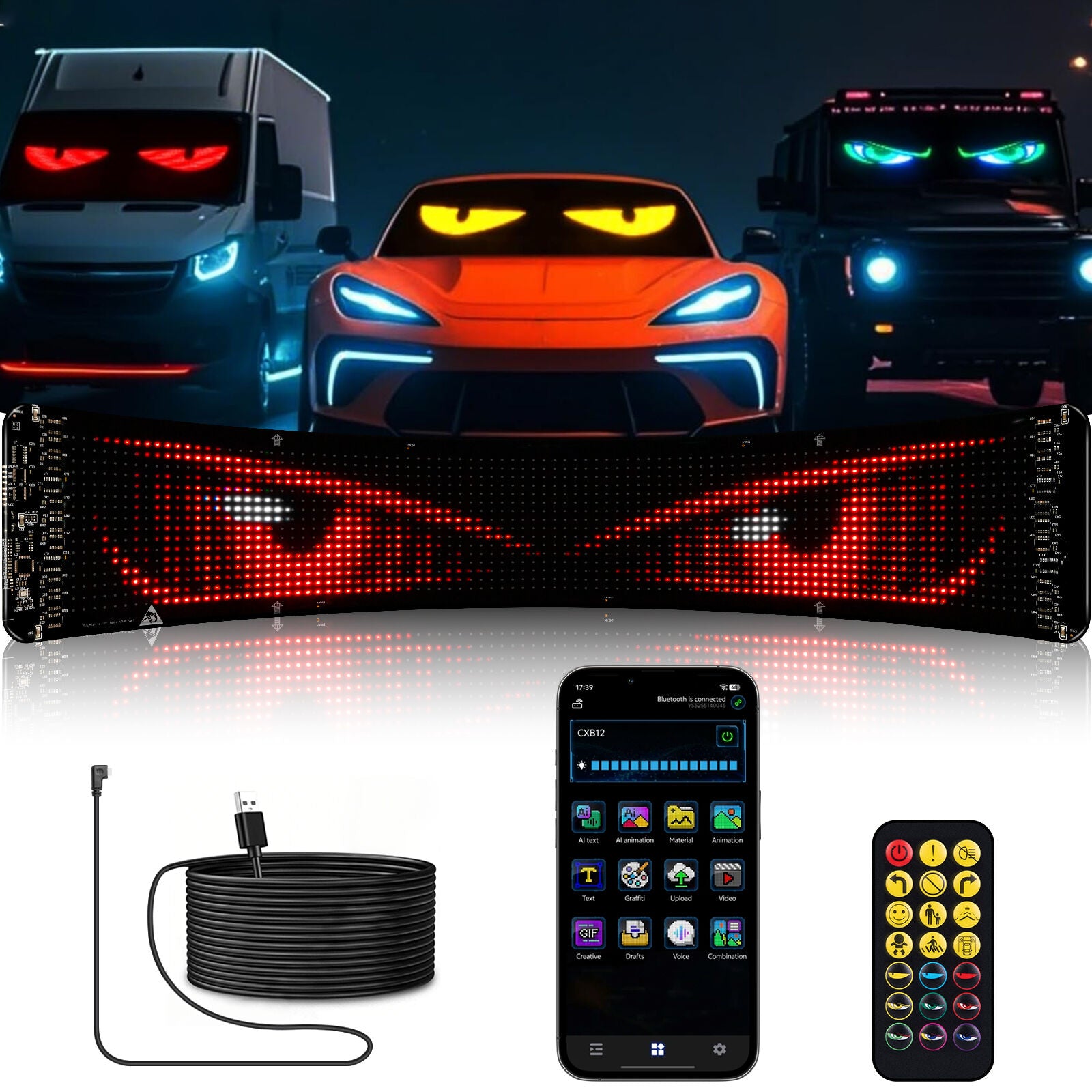 Gelrova Car Window LED Display – K12 Series