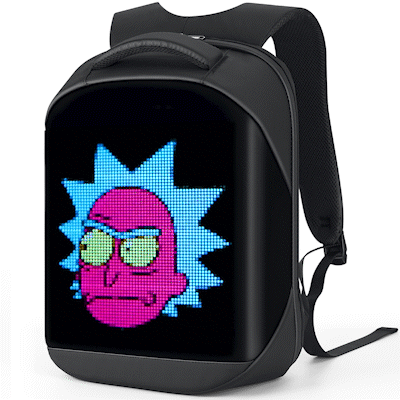 Gelrova LED Backpack – City Series Black Edition Dynamic Display