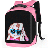 Gelrova LED Backpack – City Series Pink Edition Dynamic Display