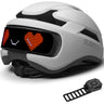 Gelrova Smart Bike Helmet with Programmable LED Display - Gray