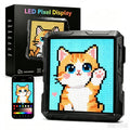 Pixel Art Display, 32x32 LED Display Digital Picture Frame with App Control & Bluetooth, Programmable Animation Alarm Clock Desk Decor for Gaming Room