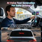 Gelrova Car Window LED Display - Car Star 6 Series, 4" x 14"，Programmable LED Car Sign for Windshield