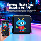 Pixel Art Display, 32x32 LED Display Digital Picture Frame with App Control & Bluetooth, Programmable Animation Alarm Clock Desk Decor for Gaming Room