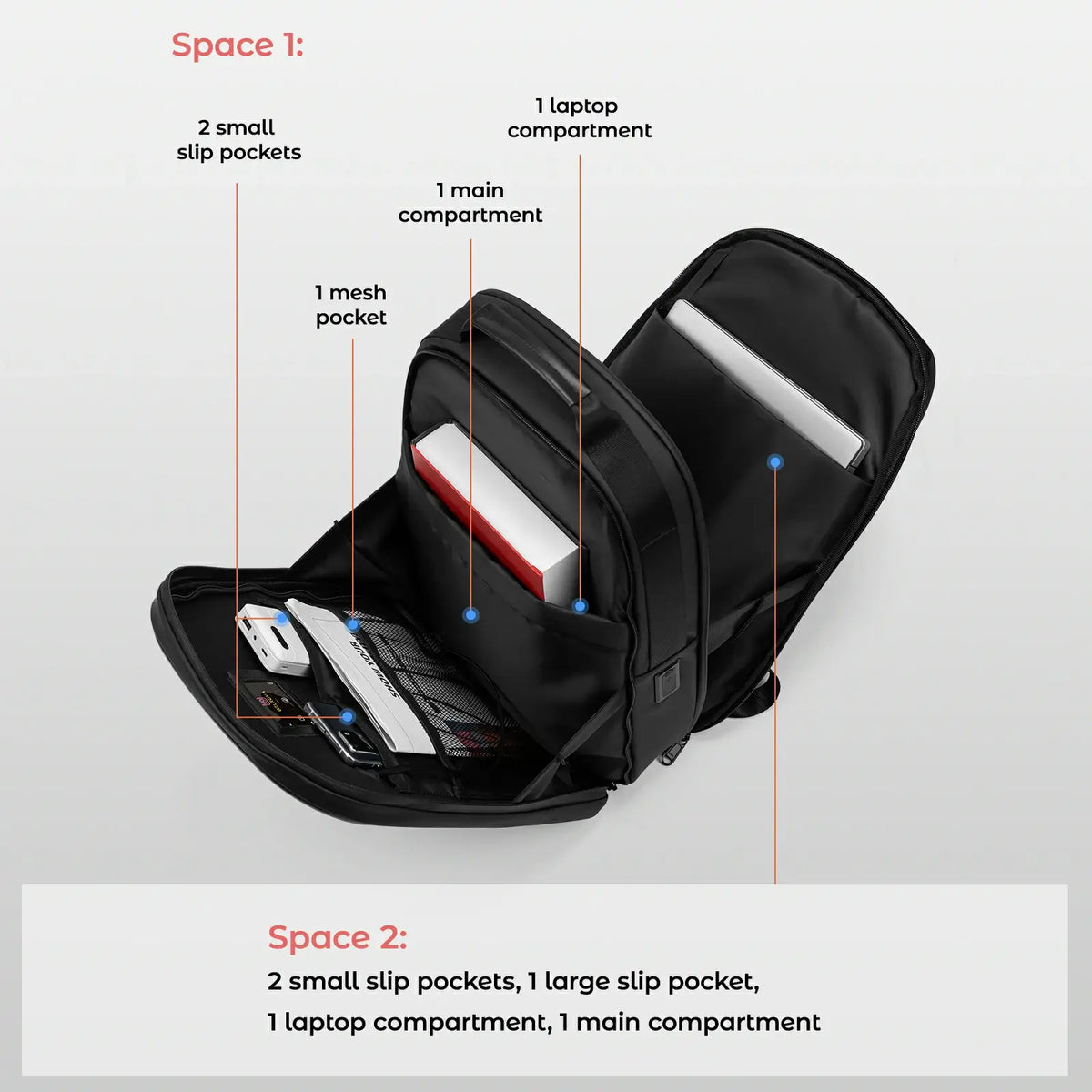 Gelrova LuminaPack X1 LED Backpack, 16.6"