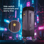 Gelrova LED Smart Luggage - Explorer Series side switch for easy operation and convenience.