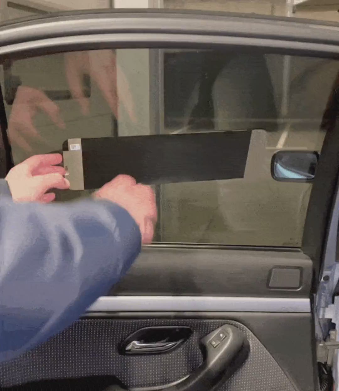 Video demonstration of using the mobile app to customize text, emojis, and animations on the Gelrova programmable car LED display via Bluetooth