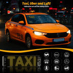 Gelrova Car Window LED Display Car Star 6 Series Driver Edition with programmable LED effects, 4 by 14 inches.