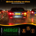 Gelrova Car Window LED Display Car Star 6 Series Driver Edition showing flexible window-mounted construction.