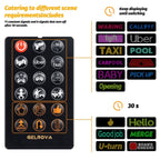Gelrova Car Window LED Display Car Star 6 Series Driver Edition with remote-controlled display modes.