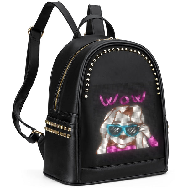 T5 Women’s LED Backpack's screen displays a little girl