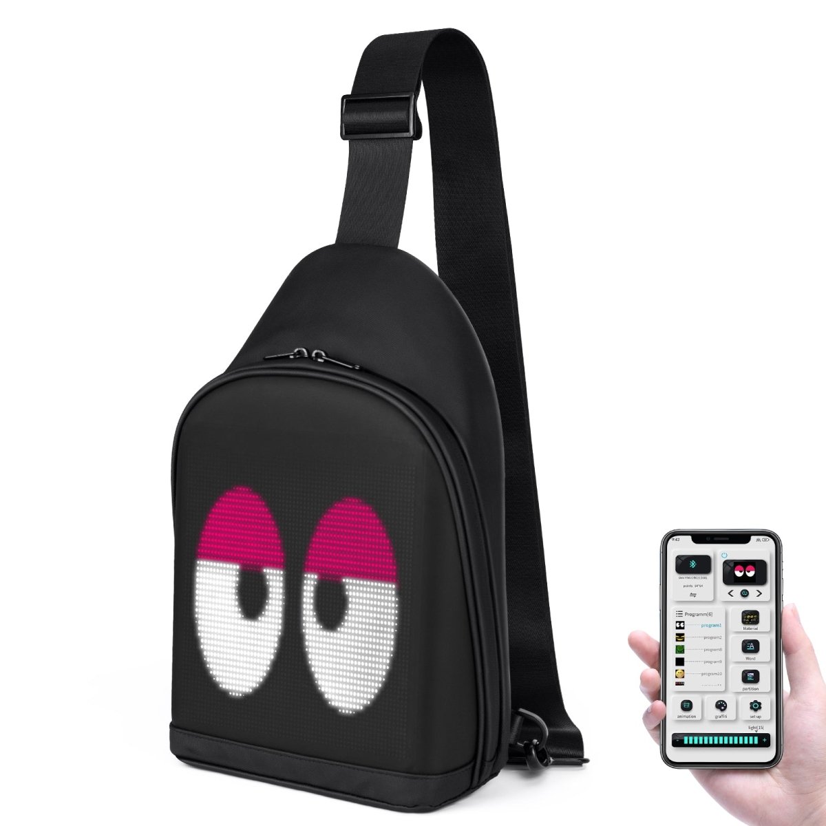 LED Crossbody Bag – City Series App Display